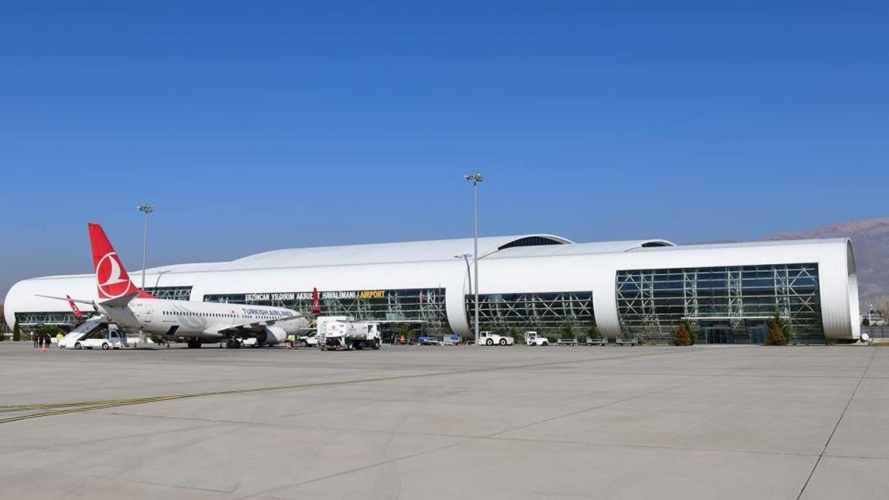 Erzincan Yıldırım Akbulut Havalimanı’nda 2023 yılında 394 bin yolcu ağırlandı
