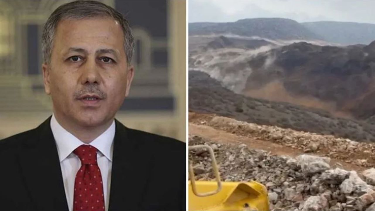 Bakan Yerlikaya: Erzincan'da meydana gelen toprak kaymasında 9 işçiden haber alınamıyor