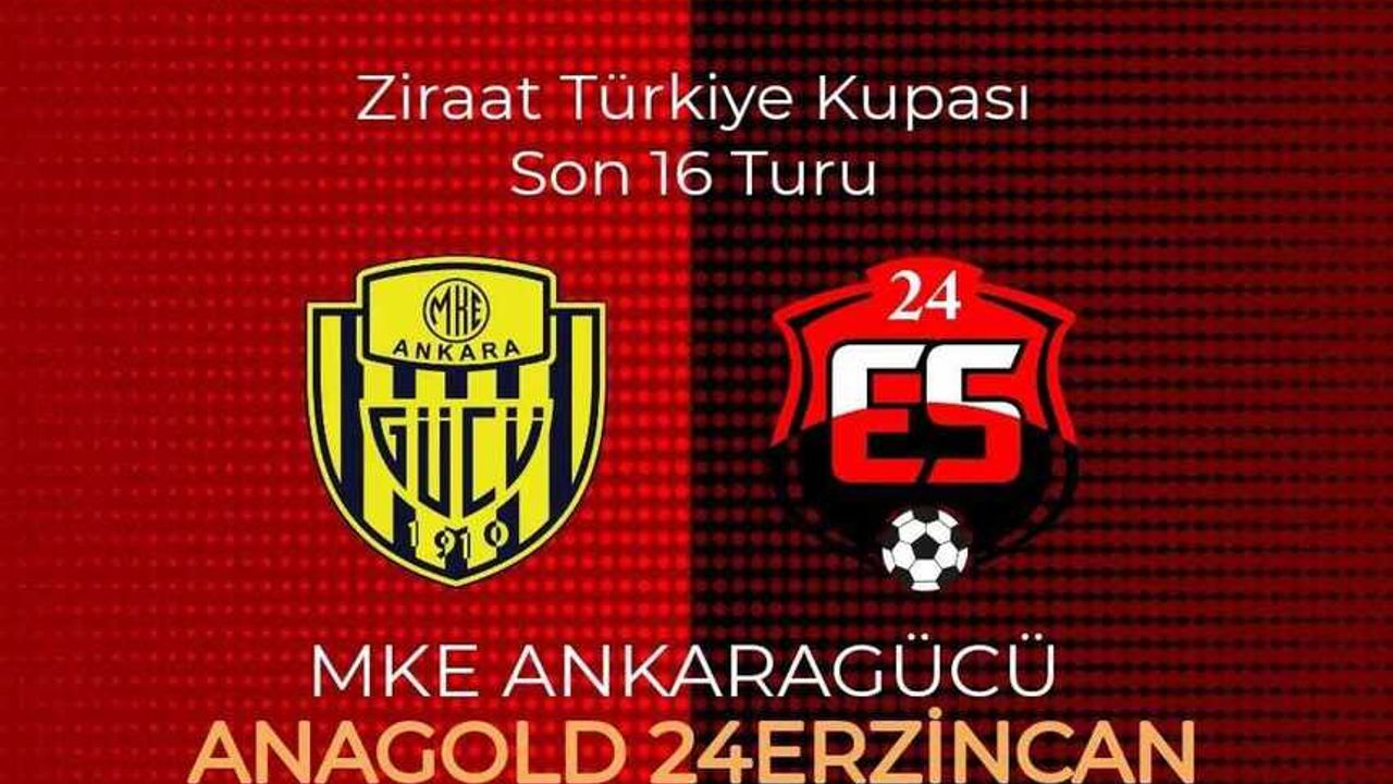 24 Erzincanspor 06.02.2024 Salı günü  Ziraat Türkiye Kupasını Ankara’da oynayacak!