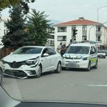 Erzincan’da Kavşakta Çarpışan İki Araçta Maddi Hasar Oluştu