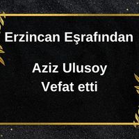 Aziz Ulusoy vefat etti