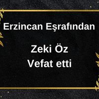 Zeki Öz vefat etti