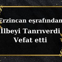 İlbeyi Tanrıverdi vefat etti