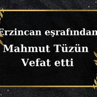 Mahmut Tüzün vefat etti