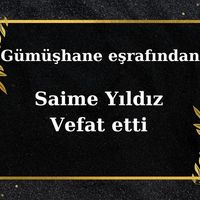 Saime Yıldız vefat etti