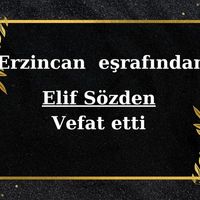 Elif Sözden vefat etti