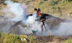 Erzincan'da mevsimlik işçilerin mangal kömürü üretim mücadelesi