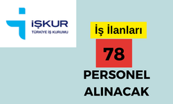 İşkur, 78 Personel alımı yapılacağını duyurdu