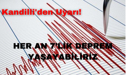 Kandilli'den Rasathanesinden: Sismik boşluklar var! Her an 7’lik deprem yaşayabiliriz!