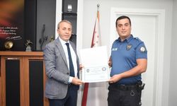 Duyarlı polise “Teşekkür Belgesi” verildi