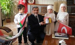 Erzincan’da minik eller Filistin için birleşti