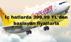 Pegasus’tan İç hatlarda 399,99 TL‘den başlayan fiyatlarla kampanya