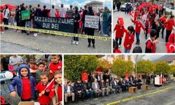 Erzincan’da  Filistin’e destek yürüyüşü!