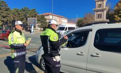 Erzincan’da trafik polisleri uyardı: "Dikkat, hayat çıkabilir"