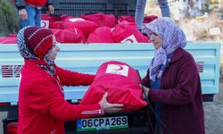 Kızılay'dan depremzedelere kış yardımı