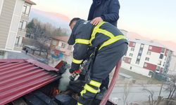 Erzincan’da çatıdan  çıkan duman  paniğe yol açtı !