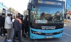 Erzincan'da toplu ulaşımı 1 yılda kaç kişi tercih etti?