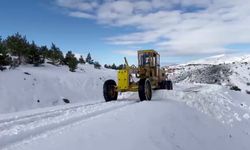 Kemah'ta kar temizleme çalışmaları aralıksız sürüyor
