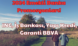 2024 Emekli Banka Promosyonları: ING, İş Bankası, Yapı Kredi, Garanti BBVA!