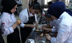 Erzincan'da öğrenciler pasta figürlerinde becerilerini gösterdi