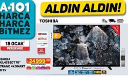 18 Ocak’ta A101’de satışa sunulacak! 70 inçlik Toshiba 4K TV özellikleri…