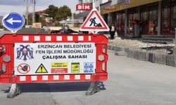 Erzincan Belediyesi, kaldırım ve yol bakım çalışmalarına hız verdi