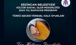 Erzincan Belediyesi Türkü gecesine tüm vatandaşları davet etti