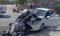 Erzincan’da motorsiklet kazası!