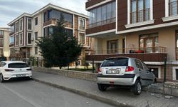 Erzincan Demirkent'te araç bahçe duvarına çarparak durdu