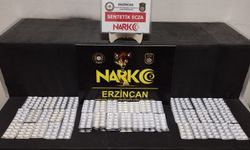 Erzincan’da uyuşturucu hap ele geçirildi