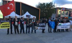 Erzincan’da Filistin’e destek gösterileri devam ediyor