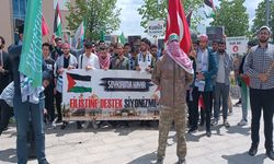 Erzincan’da Üniversite öğrencilerinden Filistin’e destek yürüyüşü