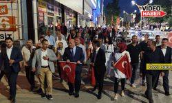 AK Parti Erzincan teşkilatı 15 Temmuz yürüyüşü gerçekleştirdi