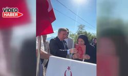 Erzincan'ın şehit mezarına bayrak asma töreni düzenlendi