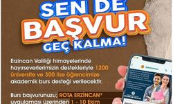 Erzincan'da 1500 öğrenciye burs başvuruları başladı