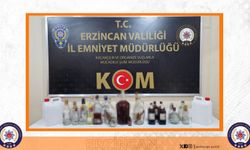 Erzincan'da sahte içki operasyonu