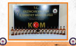 Erzincan'da kaçak içki ele geçirildi