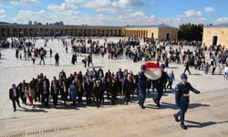 Erzincanlı Muhtarlar Anıtkabir'de