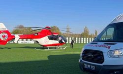 Kelkit'te Boğazına fındık kaçan çocuk ambulans helikopterle sevk edildi