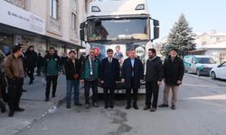 Erzincan'dan Hatay'a yardım tırı uğurlandı