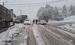 Erzincan - Pülümür yolu zincirsiz araçlara kapatıldı