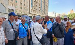 Erzincan hacı adayları  mübarek topraklarda ilk umrelerini gerçekleştirdi