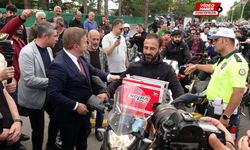 Erzincan'da Vali Aydoğdu’dan motosiklet sürücülerine hayat kurtaran hediye
