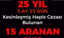 15 aranan şahıs Erzincan’da yakalandı