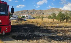 Erzincan’da arazi yangını