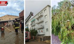 Erzincan’da fırtına ve sağanak yağmur kaosu: İtfaiye ekipleri zorlu mücadelede