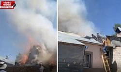 Erzincan’da köyü korkutan yangın