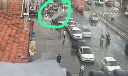 Erzincan’da şiddetli rüzgarın neden olduğu alışılmadık görüntü