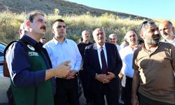 Erzincan’da heyelan riski olan bölgede inceleme