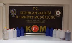 Erzincan’da kaçak içki operasyonu